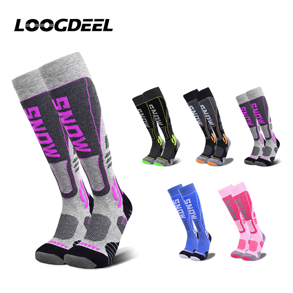 Thermal Sock Winter - Loogdeel hoogwaardige merinowollen kniekousen voor skiën,