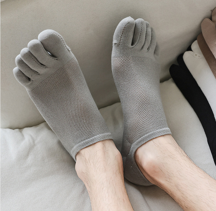 5 paar onzichtbare herensokken - Toe Sock Split recensie en prijs