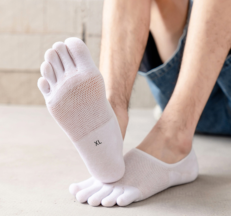 5 paar onzichtbare herensokken - Toe Sock Split recensie en prijs