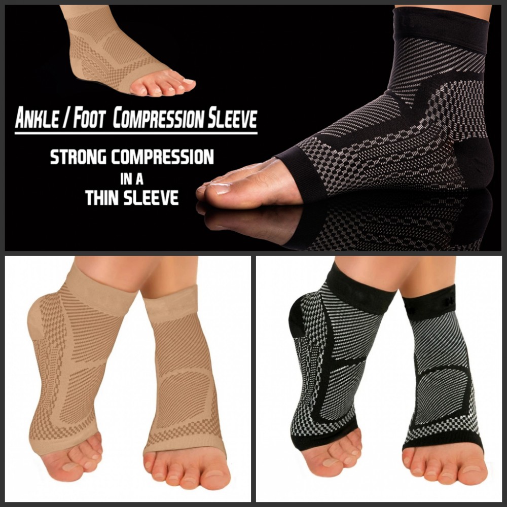 1 Paar Sport Enkelbrace Compre - Ankle Brace Sock recensie en prijs